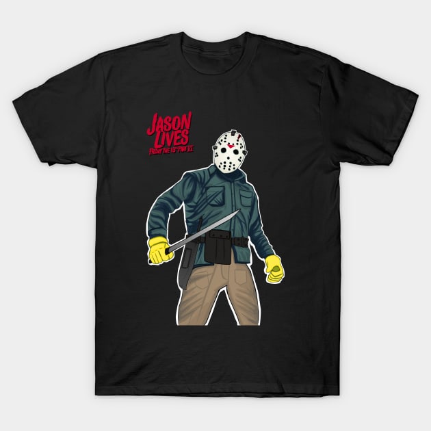 Jason Lives T-Shirt by attackofthegiantants